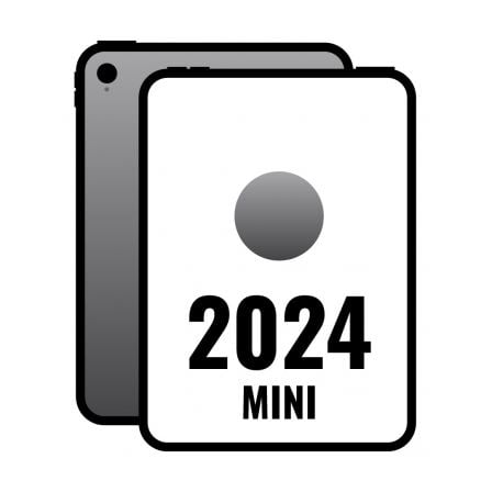 iPad Mini 8.3' 2024 7th WiFi Cell/ A17 Pro/ 256GB/ 5G/ Gris Espacial